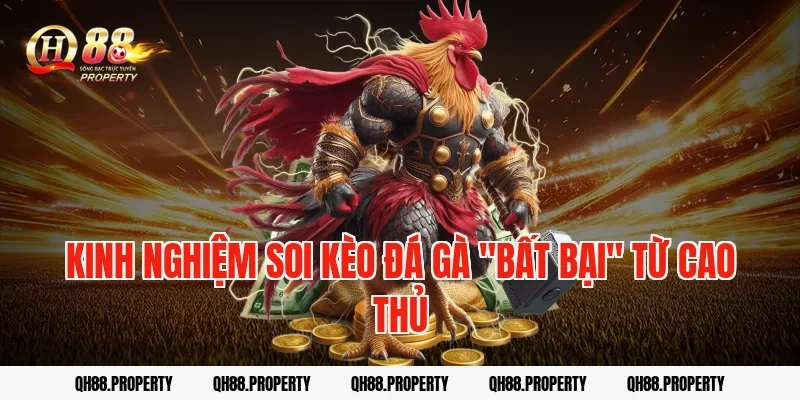 Kinh nghiệm soi kèo đá gà "bất bại" từ cao thủ