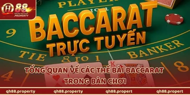 Tổng quan về các thế bài Baccarat trong bàn chơi